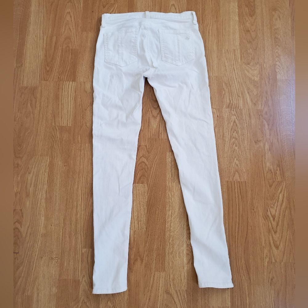 Rag & Bone Triple Zip White Skinny Jeans Size 27 - Picture 6 of 14
